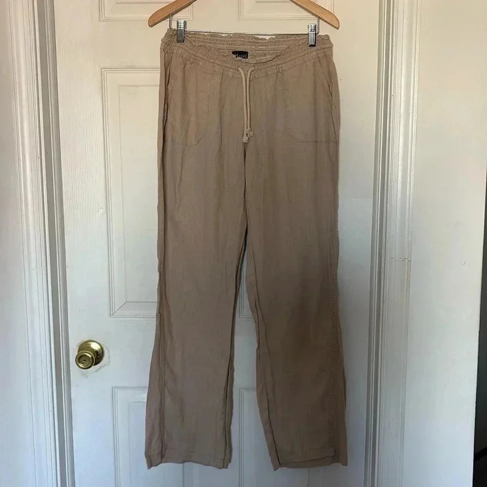 WetSeal Khaki Linen Pants